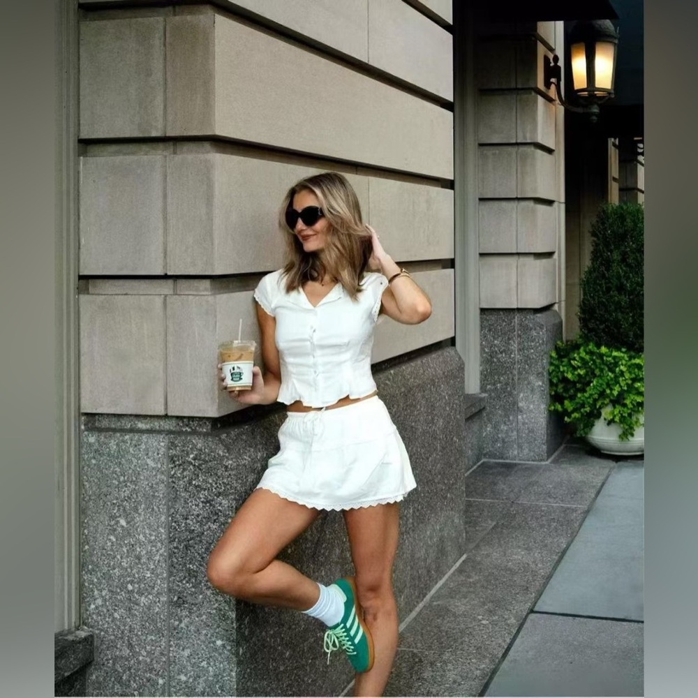 Reformation Valetta Two Piece In White, brand new, never worn, no flaws. - Picture 7 of 15